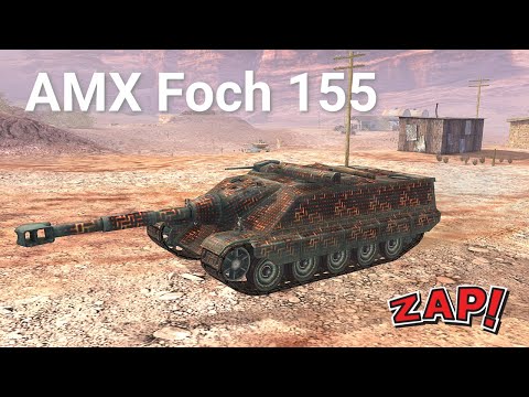 AMX Foch 155 👺 0 Damage Disaster 🎮 Destroyer, Tier X 🎮 WoT Blitz