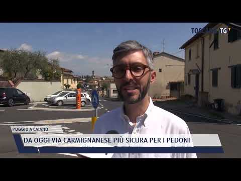 2022-05-12 POGGIO A CAIANO - DA OGGI VIA CARMIGNANESE PIÙ SICURA PER I PEDONI