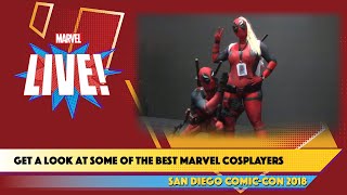 Becoming Cosplayers Take Over the Marvel Stage Live at SDCC 2018
