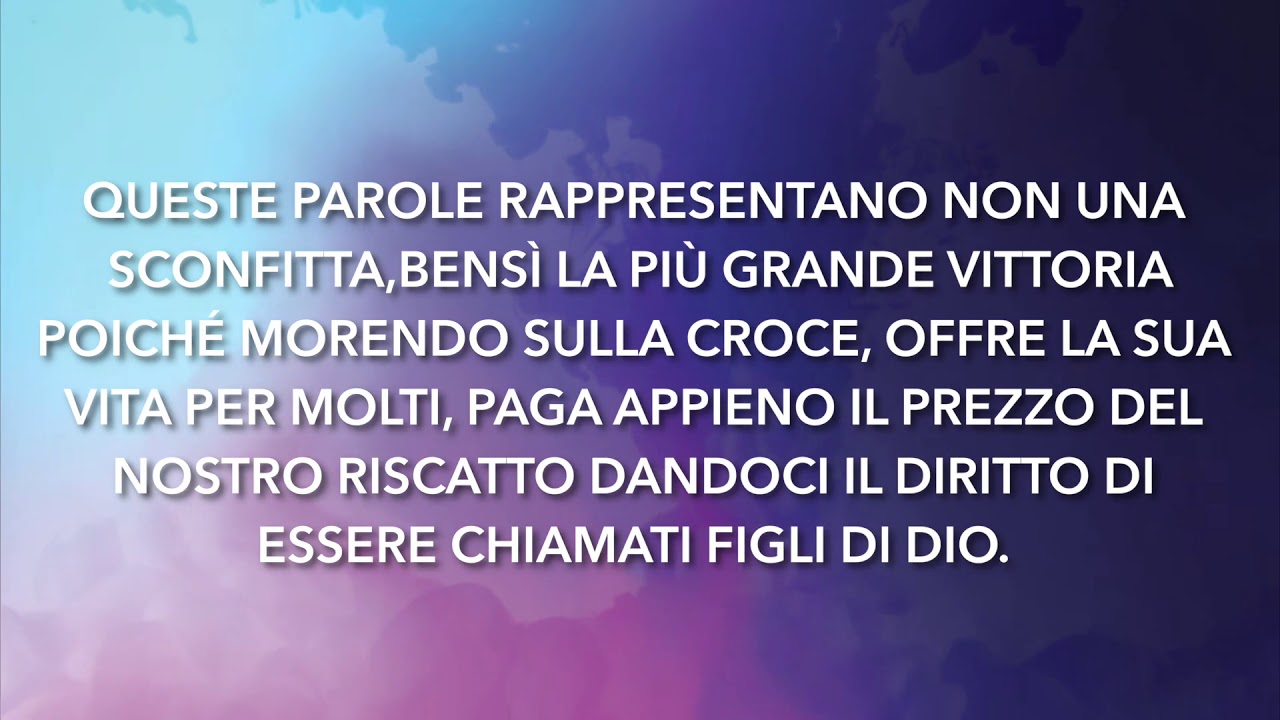 Meditazione Calendario "Parole di Vita" del 25 APRILE 2019