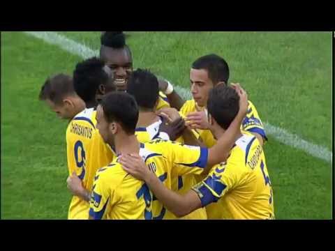 Gol de Vitolo (1-0) en el UD Las Palmas - Racing de Santander - HD