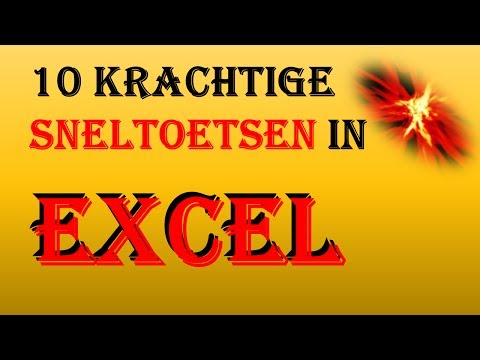 Excel – Sneltoetsen In Excel – Super Krachtig - ExcelXL.nl trainingen en workshops