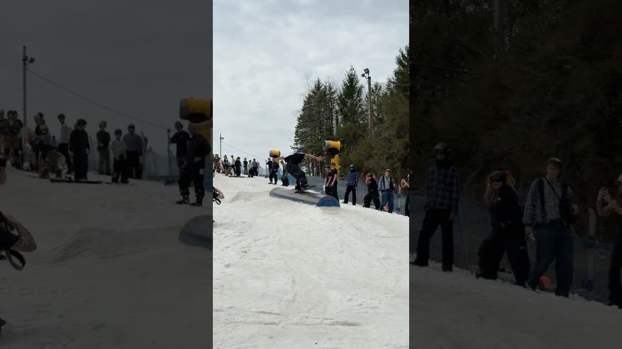 Jibbing during Blue Mountain Pop Out