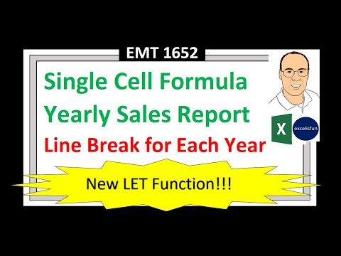 LET Function for Dynamic Reporting in Single Cell Excel Magic Trick 1673