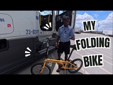Walmart Truck Driver - Showing How I Bring My Zizzo Folding Bike With Me To Work