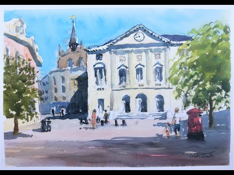 Thumbnail of 'Shire Hall, Chelmsford City'. (watercolour demonstration) Thumbnail of 'Shire Hall, Chelmsford City'. (watercolour demonstration)
