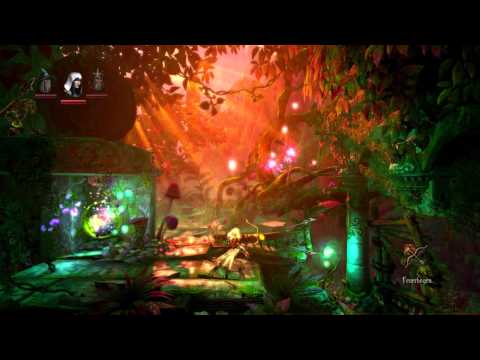 Trine 2 Hardcore walkthrough, PS4, Level 2 - Die triste Wildnis - Forlon Wilderness - solo
