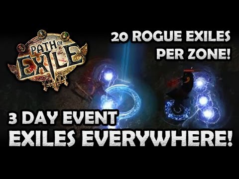 Path of Exiles Everywhere: 20 Exiles Per Zone Event Gameplay! (Hardcore)