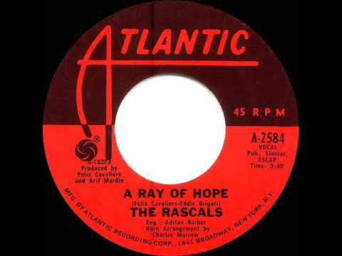 1968 HITS ARCHIVE: A Ray Of Hope - Rascals (mono 45)