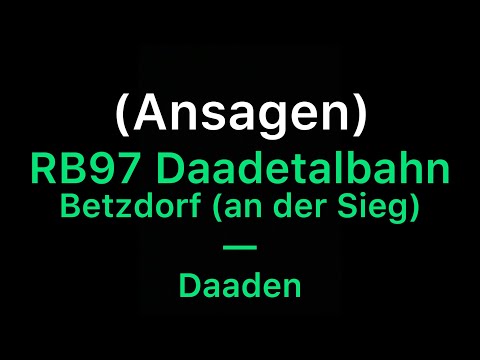 (Ansagen) RB97 Betzdorf (Sieg) — Daaden