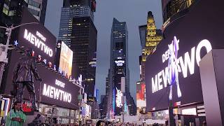 Mewtwo Times Square Takeover [Pokémon GO 10th Anniversary]