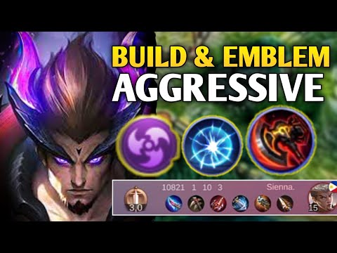 AGGRESSIVE BUILD AND EMBLEM SET FOR YU ZHONG! | MLBB | 2022