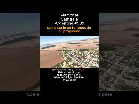 Piamonte, Santa Fe desde el Microsoft Flight Simulator #Piamonte #santafe #msfs #joaha45 #argentina