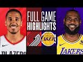 TRAIL BLAZERS at LAKERS | FULL GAME HIGHLIGHTS | January 21, 2024
