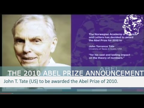 The Abel Prize announcement 2010 - John Tate