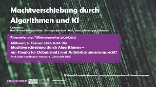 Machtverschiebung durch Algorithmen – ein Thema für Datenschutz und Antidiskriminierungsrecht?