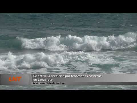 Declarada la prealerta por fenómenos costeros en Lanzarote