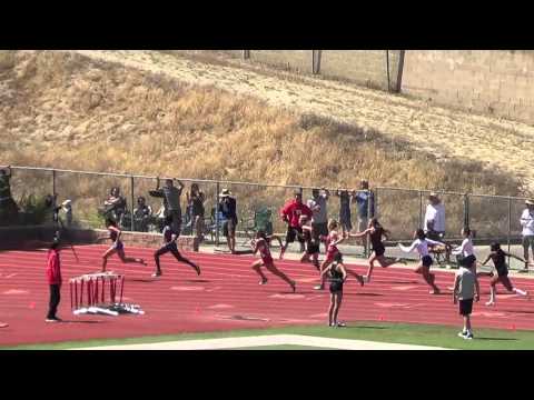 Los Alamitos VarG 4x100m at OC Championships 4-23-16