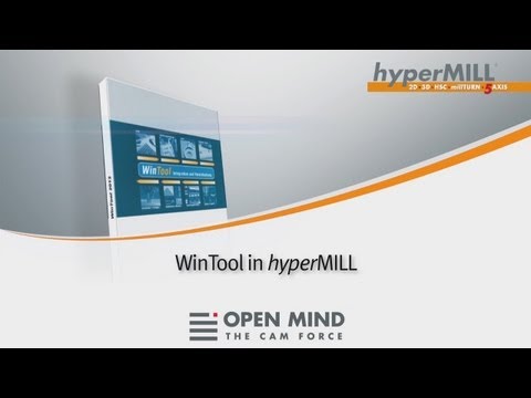 CAM-Software hyperMILL mit WinTool-Schnittstelle 