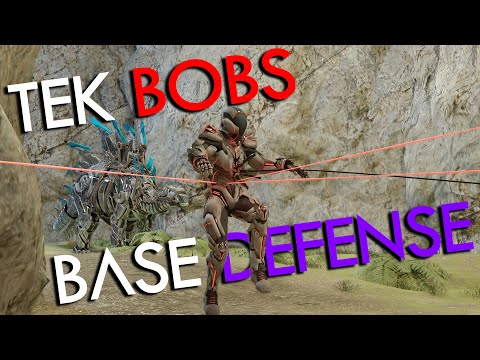 DEFENDING Our Base From a TEK TRIBE - Ark Survival Evolved