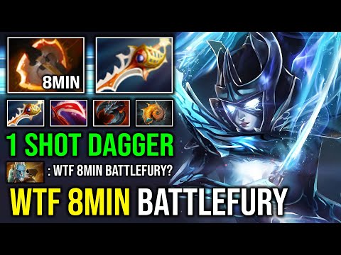 WTF 8MIN BATTLEFURY Unlimited Crit 1 Focus = 1 Delete Max Desolator Phantom Assassin Dota 2