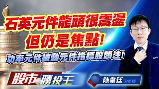 石英元件龍頭很震盪但仍是焦點 ! 功率元件被動元件指標股關注 !#希華 #晶技 #德微 #富鼎 #國巨 #大毅｜股市勝投王｜陳韋廷 (圖)
