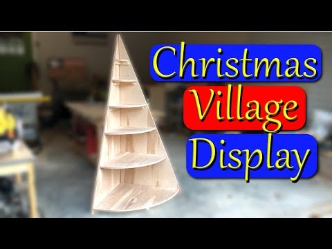 DIY Christmas Tree Village Display Stand