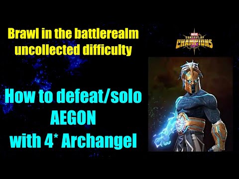 MCOC uncollected event quest: How to defeat / solo Aegon with 4* Archangel