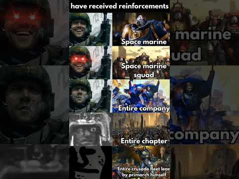 Reinforcements #warhammer40k #warhammermemes #primarch #spacemarines #squad #guardsman #shorts #fyp