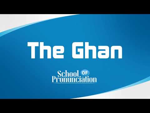 Learn How To Pronounce The Ghan