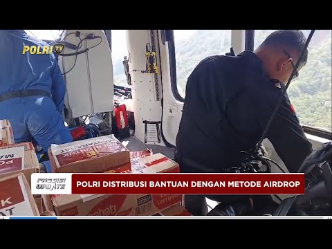 PRESISI UPDATE POLRI DISTRIBUSI BANTUAN BENCANA DENGAN METODE AIRDROP 30/11/25 (19.00)