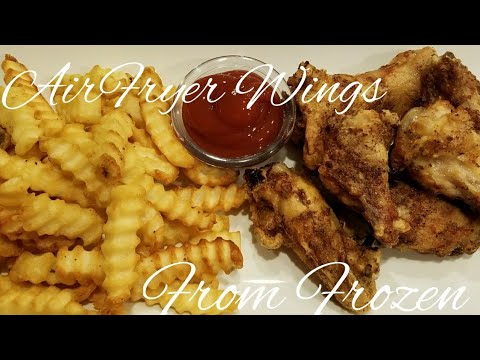 How to Make Air Fryer Wings & Fries From FROZEN~ Philips AirFryer XL~ Vitamix Piña Colada (066)