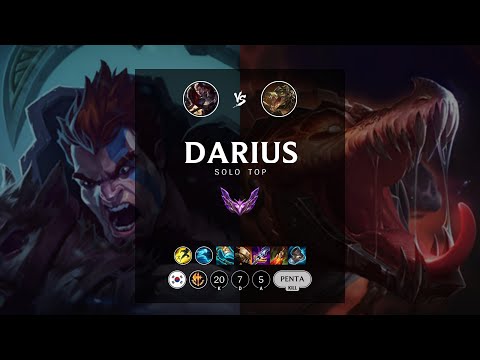 Darius Top vs Renekton - KR Master Patch 12.18