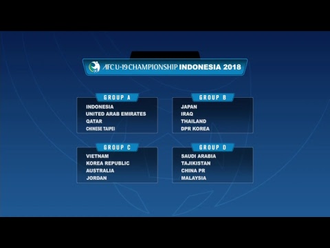 AFC U-19 Championship Indonesia 2018 - Final Draw