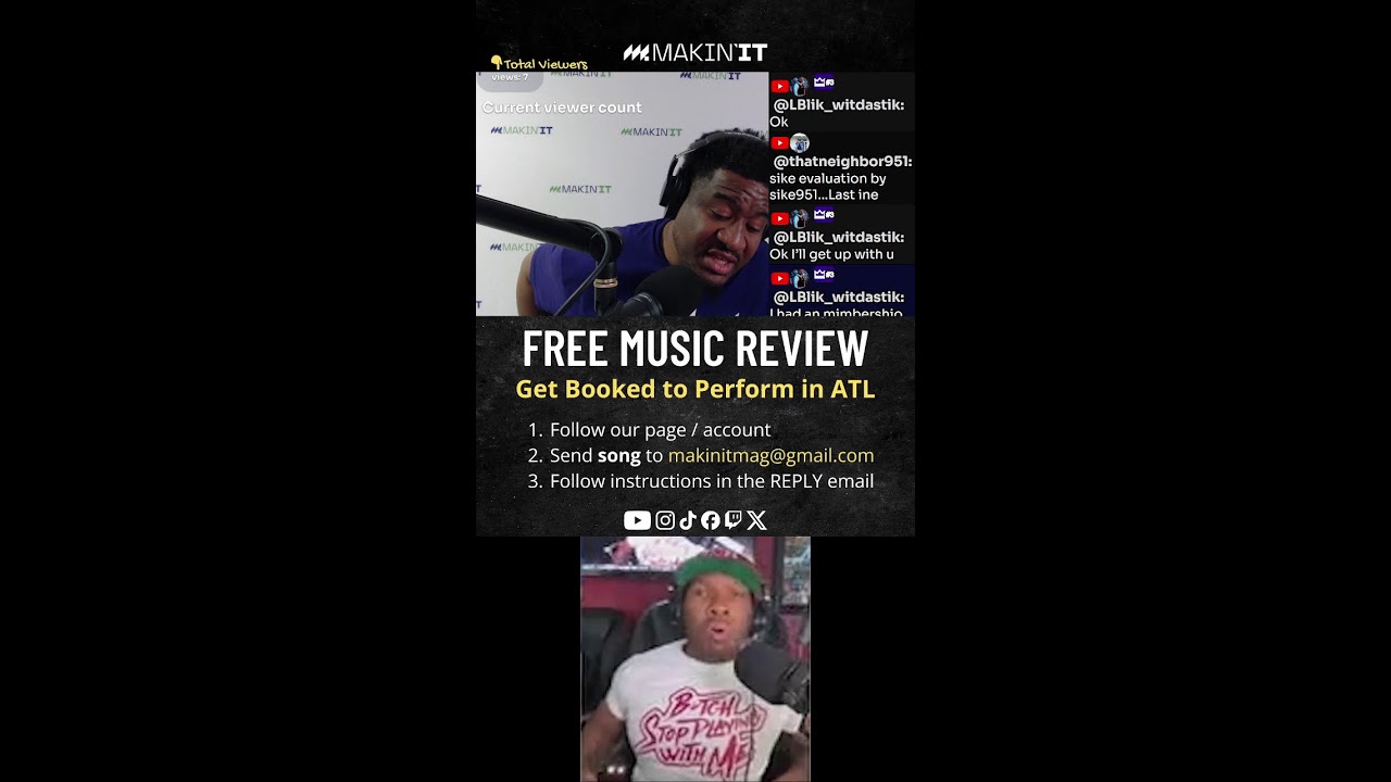 Free Music Review 🔴 Perform in ATL or during SXSW!