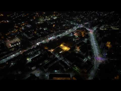 Timelapse Noaptea în Vulcan, Hunedoara