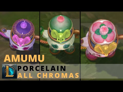 Porcelain Amumu All Chromas - League of Legends