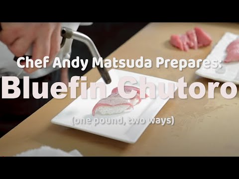 ONE POUND OF BLUEFIN TUNA CHUTORO PREPARED TWO WAYS : feat Master Sushi Chef Andy Matsuda