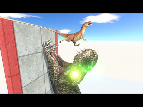 SLIDE to T REX HEAD Animal Revolt Battle Simulator