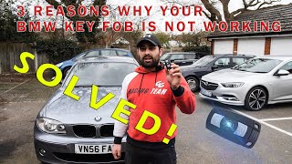 TOP 3 Reasons WHY Your BMW REMOTE KEY is NOT WORKING | HOW TO SOLVE IT | GenchoMoto |