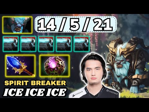 🔥 ICEICEICE Spirit Breaker Offlane 7.33d 🔥 Spirit Breaker Insane Right Click Early Game - Dota 2