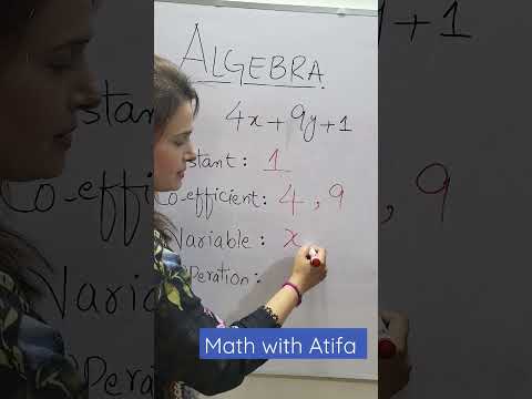 Constant #Variable#Co_efficient # operation # Math with Atifa