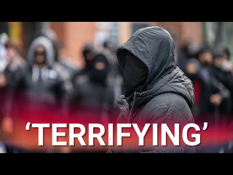 Nigel Farage slams ‘terrifying’ masked protesters after chaos breaks out on London streets