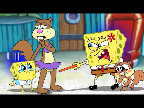Unstable SpongeBob Family! : Baby SpongeBob is Really Bad? | Spongebob SquarePants Animation