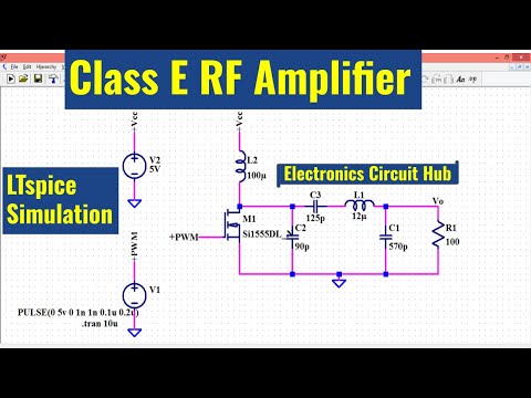 Designing a Class E RF Amplifier in LTSpice | Comprehensive Guide