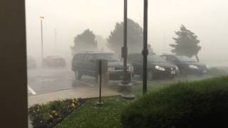 preview picture of video 'July 23, 2014 Severe Thunderstorm at the NWS Spokane Office'