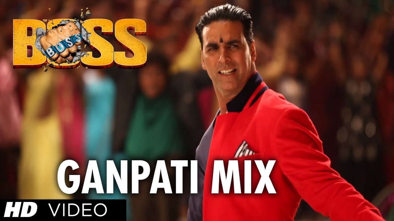 Boss Ganpati Mix Lyrics | Boss | Akshay Kumar, Mithun Chakraborty | Meet Bros Anjjan | Meet Bros Anjjan