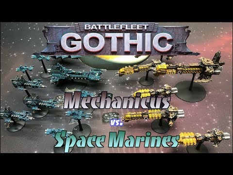 Battlefleet Gothic Battle Report - Adeptus Mechanicus vs. Space Marines 'Fleet Engagement'