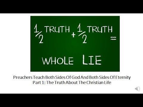One Minute Inspirations - Preachers Teach Both Sides Of God And Both Sides Of Eternity Part 1