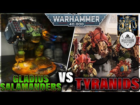 Salamanders (Gladius) vs. Tyranids (Inv. Fleet) | Round 2 RMO 2025 | Warhammer 40k | (March 2025)